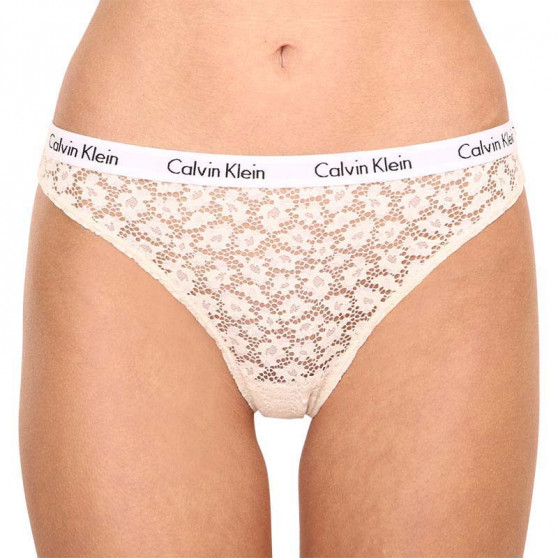 3PACK Damskie figi brazylijskie Calvin Klein wielokolorowe (QD3925E-143)