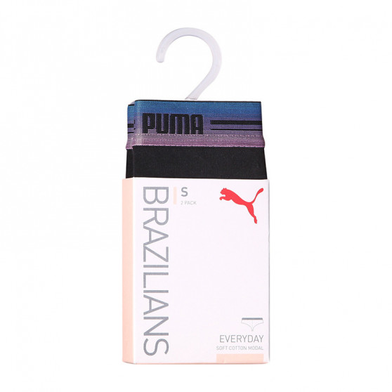 2PACK damskie figi brazylijskie Puma czarne (603043001 011)