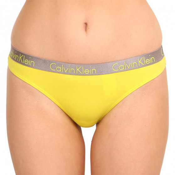 3PACK stringi damskie Calvin Klein wielokolorowe (QD3560E-283)