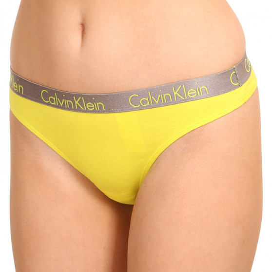 3PACK stringi damskie Calvin Klein wielokolorowe (QD3560E-283)