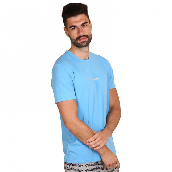 T-shirt męski Calvin Klein niebieski (NM2170E-CY0)