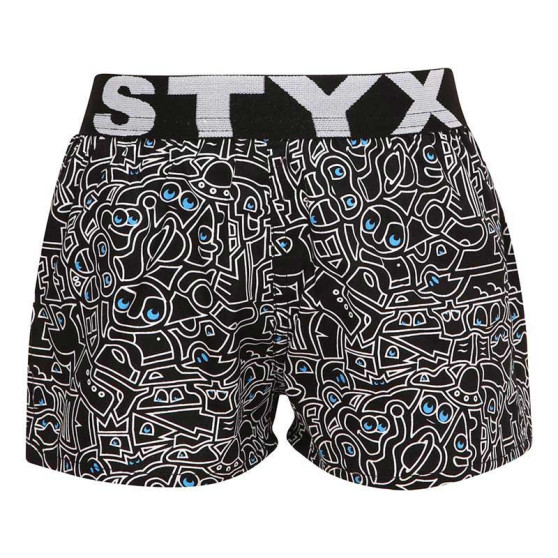 Spodenki dziecięce Styx sportowe gumowe doodle (BJ1256)