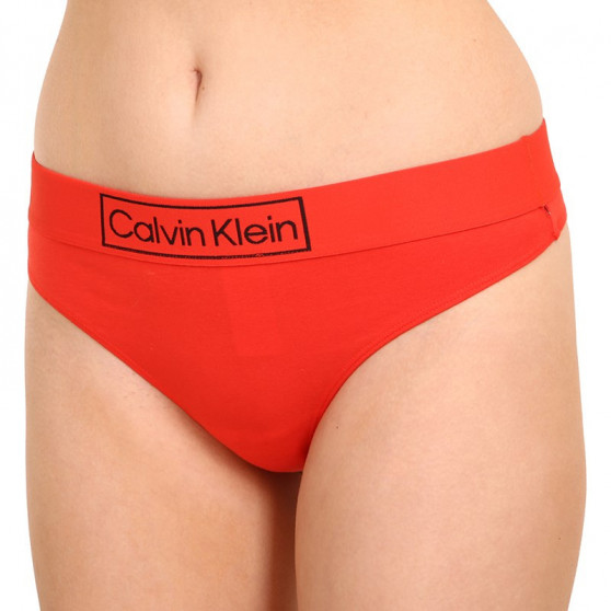 Stringi damskie Calvin Klein czerwone (QF6774E-XM9)