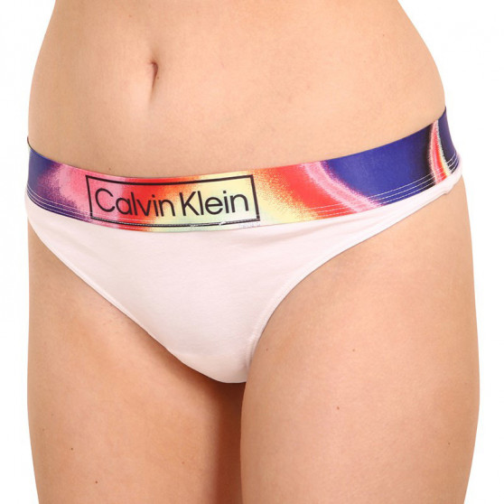 Stringi damskie Calvin Klein biały (QF6857E-100)