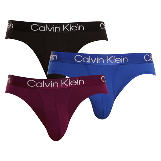 3PACK slipy męskie Calvin Klein wielokolorowe (NB2969A-1RO)