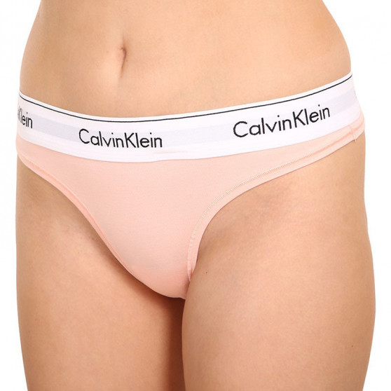 Stringi damskie Calvin Klein pomarańczowe (F3786E-FAL)