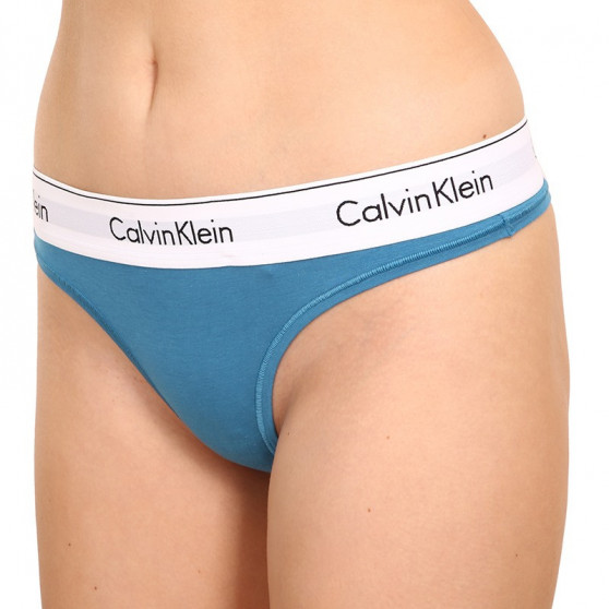 Stringi damskie Calvin Klein niebieski (F3786E-CX3)