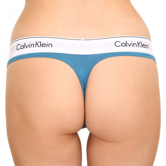 Stringi damskie Calvin Klein niebieski (F3786E-CX3)