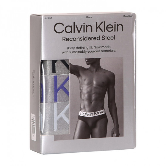 3PACK slipy męskie Calvin Klein czarny (NB3073A-IEH)