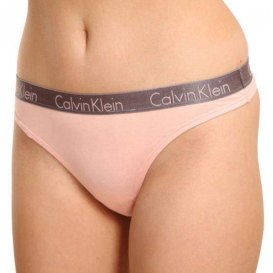 3PACK stringi damskie Calvin Klein wielokolorowe (QD3560E-1CZ)