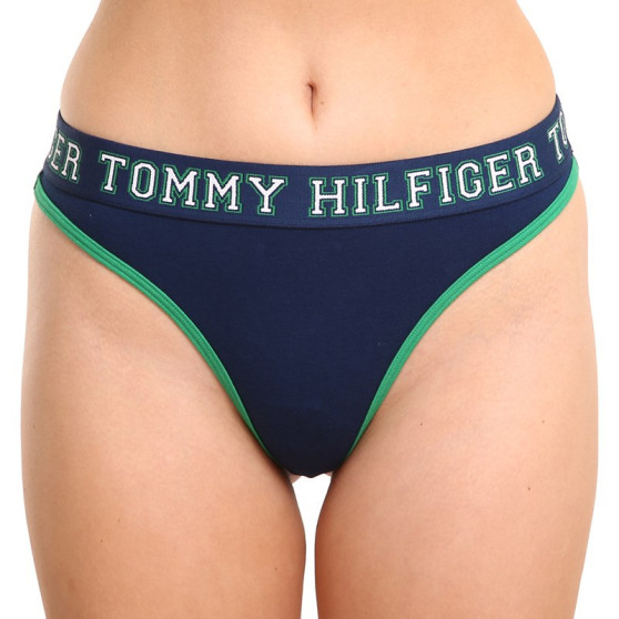 Stringi damskie Tommy Hilfiger niebieski (UW0UW03164 C5F)
