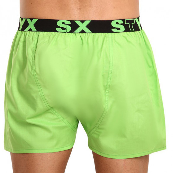 Bokserki męskie Styx sportowe elastyczne zielone (B1069)
