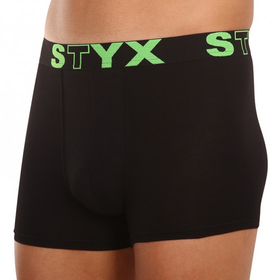Bokserki męskie Styx sportowe elastyczne czarne (G962)