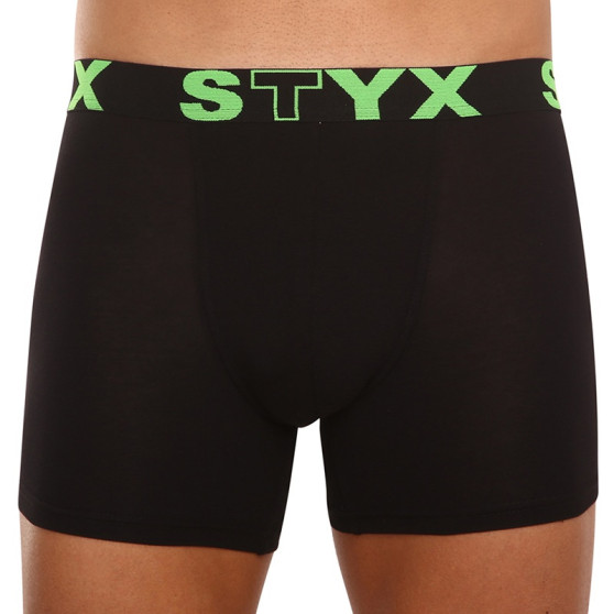 Bokserki męskie Styx długie sportowe elastyczne czarne (U962)