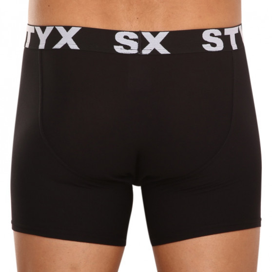 Bokserki męskie Styx długie sportowe elastyczne czarne (U960)