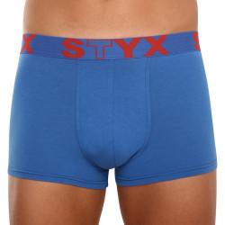 Bokserki męskie Styx sportowe elastyczne niebieskie (G967)