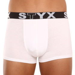 Bokserki męskie Styx sportowe elastyczne białe (G1061)