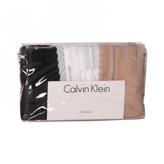 3PACK majtki damskie Calvin Klein wielokolorowe (QD3804E-FIY)