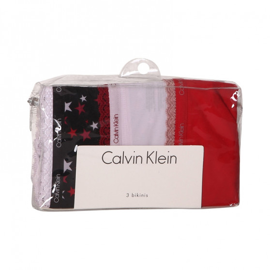 3PACK majtki damskie Calvin Klein wielokolorowe (QD3804E-W4Z)