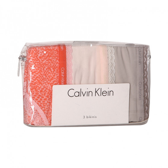 3PACK majtki damskie Calvin Klein wielokolorowe (QD3804E-13Z)