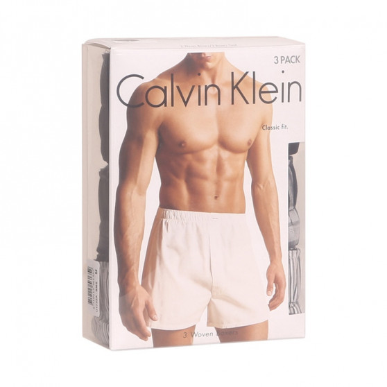 3PACK Bokserki męskie Calvin Klein classic fit wielokolorowe (U1732A-BMS)