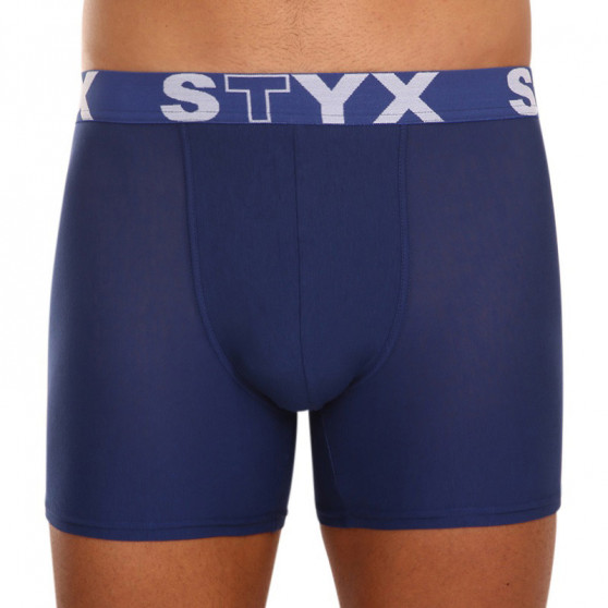 3PACK bokserki męskie Styx długie sportowe elastyczne niebieskie (U9676869)