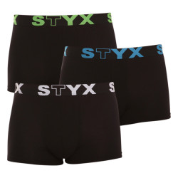 3PACK bokserki męskie Styx sportowe elastyczne wielokolorowe (G9606162)