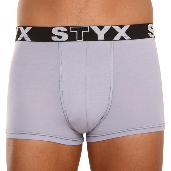 3PACK bokserki męskie Styx sportowe elastyczne szare (G10676767)