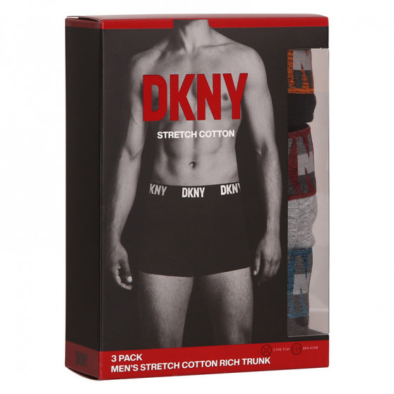 3PACK Bokserki męskie DKNY Bellevue wielokolorowe (U5_6654_DKY_3PKA)
