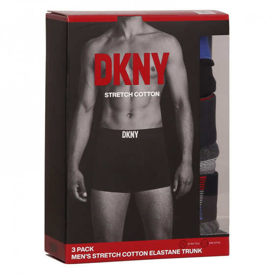 3PACK Bokserki męskie DKNY Hinton wielokolorowe (U5_6660_DKY_3PKB)
