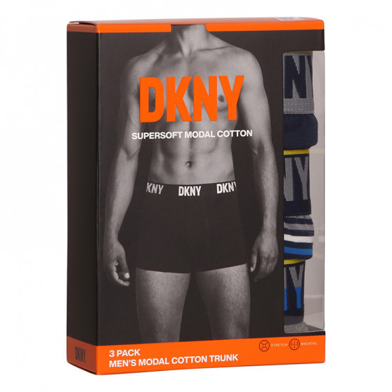 3PACK Bokserki męskie DKNY Grafton wielokolorowe (U5_6661_DKY_3PKA)