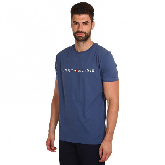 T-shirt męski Tommy Hilfiger niebieski (UM0UM01434 C47)