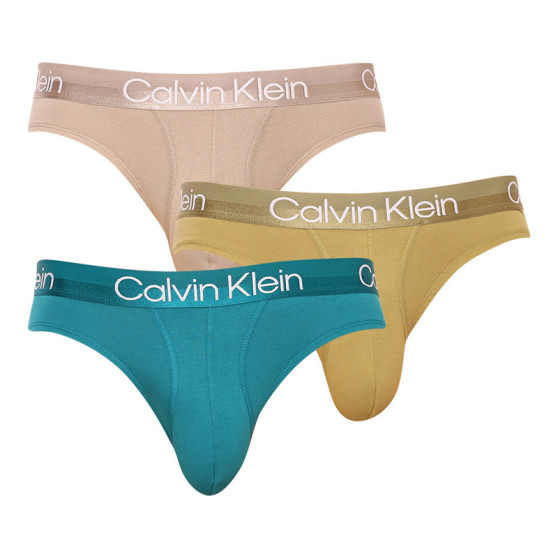 3PACK slipy męskie Calvin Klein wielokolorowe (NB2969A-6XZ)