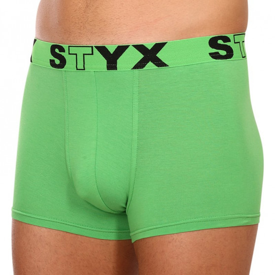 Bokserki męskie Styx sportowe elastyczne zielone (G1069)