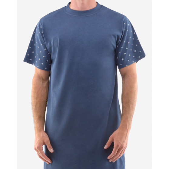 Męska koszula nocna Gino niebieska (79144)