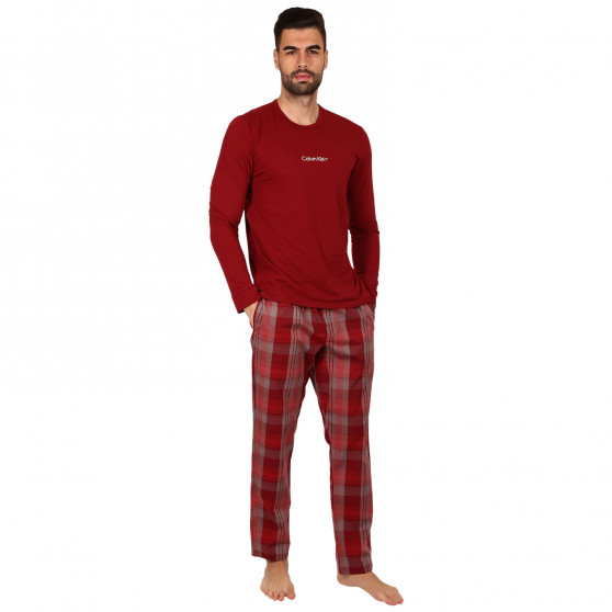 Piżama męska Calvin Klein czerwona (NM2184E-73V)