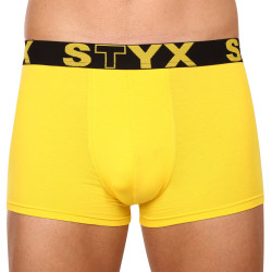 Bokserki męskie Styx sportowe elastyczne żółte (G1068)