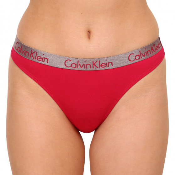 3PACK stringi damskie Calvin Klein wielokolorowe (QD3560E-6VS)