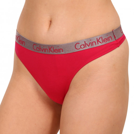 3PACK stringi damskie Calvin Klein wielokolorowe (QD3560E-6VS)