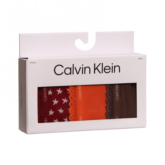 3PACK majtki damskie Calvin Klein wielokolorowe (QD3804E-65K)