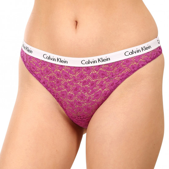 3PACK Damskie figi brazylijskie Calvin Klein wielokolorowe (QD3925E-6VY)