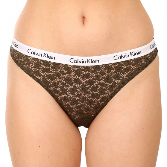 3PACK Damskie figi brazylijskie Calvin Klein wielokolorowe (QD3925E-6VY)