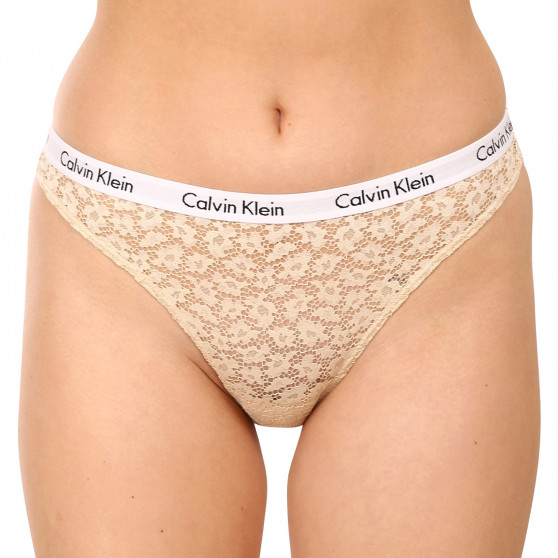 3PACK damskie figi brazylijskie Calvin Klein wielokolorowe (QD3925E-6Q2)