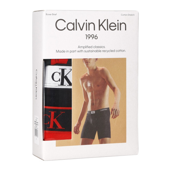 3PACK bokserki męskie Calvin Klein wielokolorowe (NB3529A-DRM)