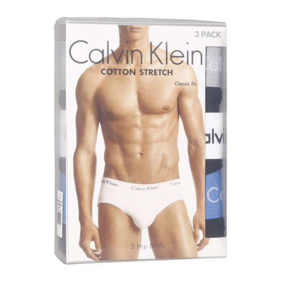 3PACK slipy męskie Calvin Klein wielokolorowe (U2661G-CAZ)