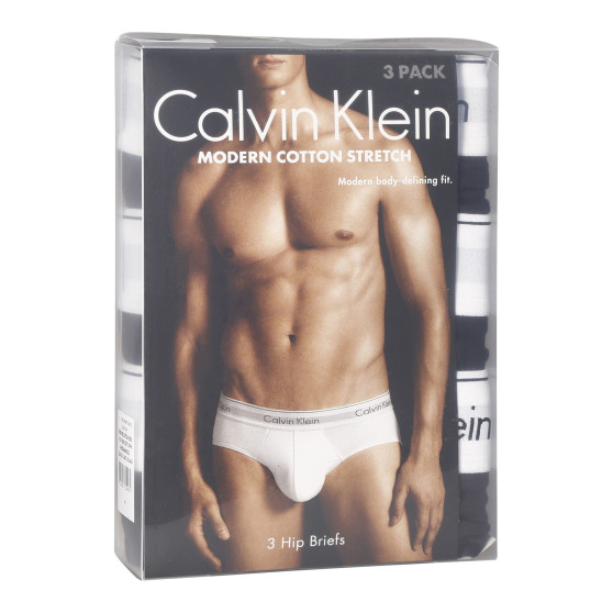 3PACK slipy męskie Calvin Klein czarny (NB2379A-001)