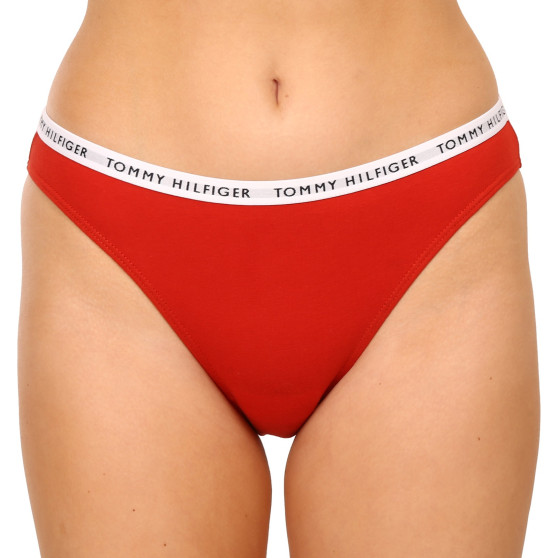 3PACK majtki damskie Tommy Hilfiger ponadwymiarowy wielokolorowe (UW0UW04023 0R2)