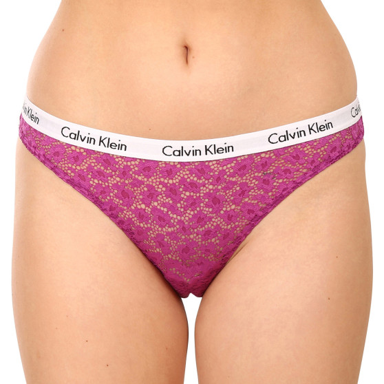 3PACK majtki damskie Calvin Klein ponadwymiarowy wielokolorowe (QD3975E-6VY)