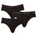 3PACK slipy męskie Calvin Klein czarny (U2661G-CAQ)
