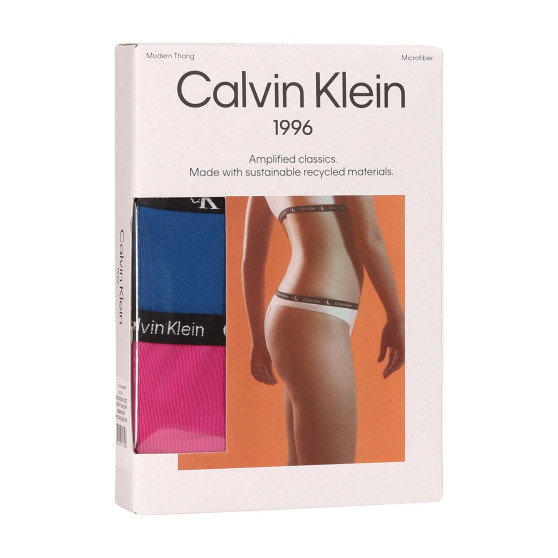 2PACK stringi damskie Calvin Klein wielokolorowe (QD5035E-C0Z)